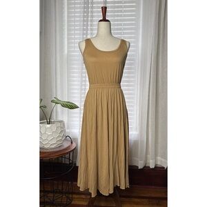 Vince Pleated Scoop Neck Tank Dress Size XS